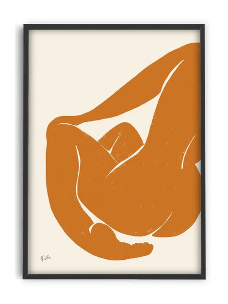 Michelle - Nu Orange 30x40 cm | Poster