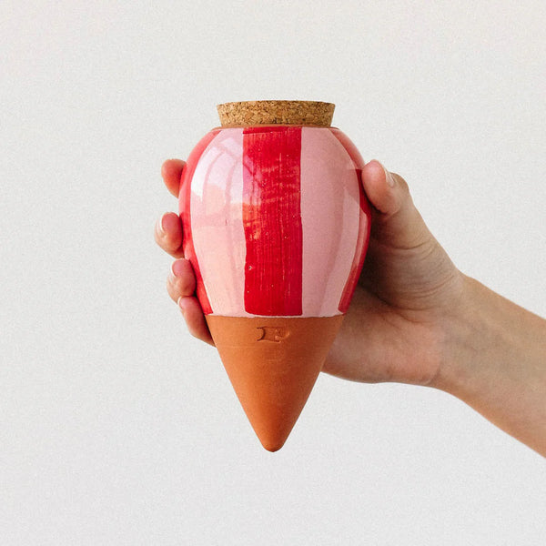 Olla | Strisce Rosa e Rosse