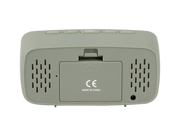 Alarm Clock Mirror LED Oval | Jungle Green