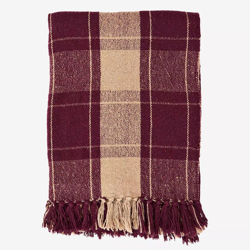 Coperta Plaid | Recycled cotton throw