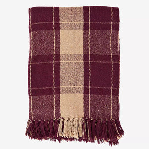Coperta Plaid | Recycled cotton throw