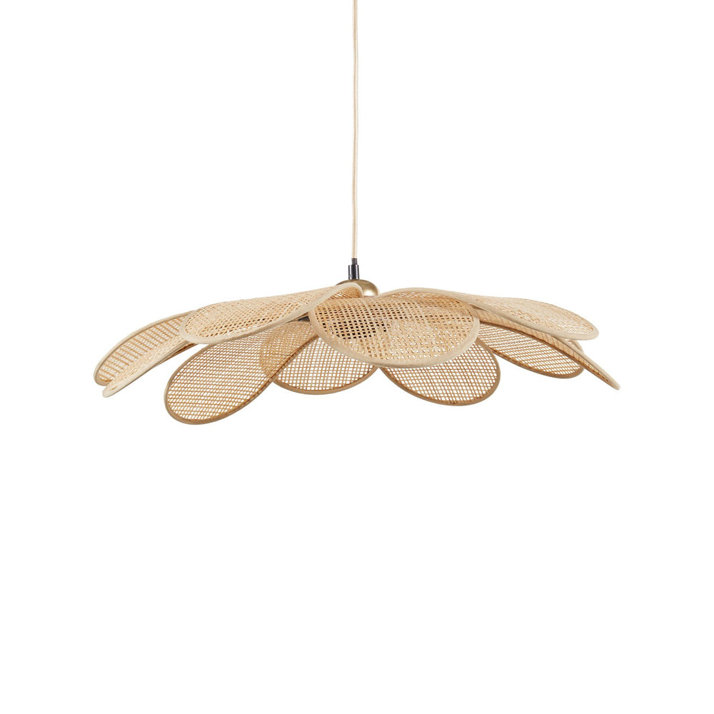 Flower | Lampada da soffitto in rattan marrone