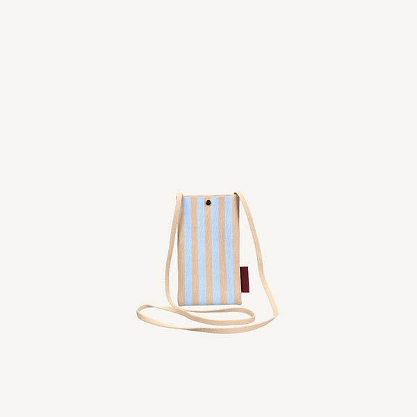 Phone Pouch | Knitted stripes | Marzapane e cielo