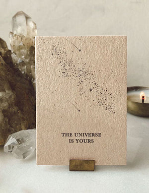 The Universe Is Yours | Mini Cartolina