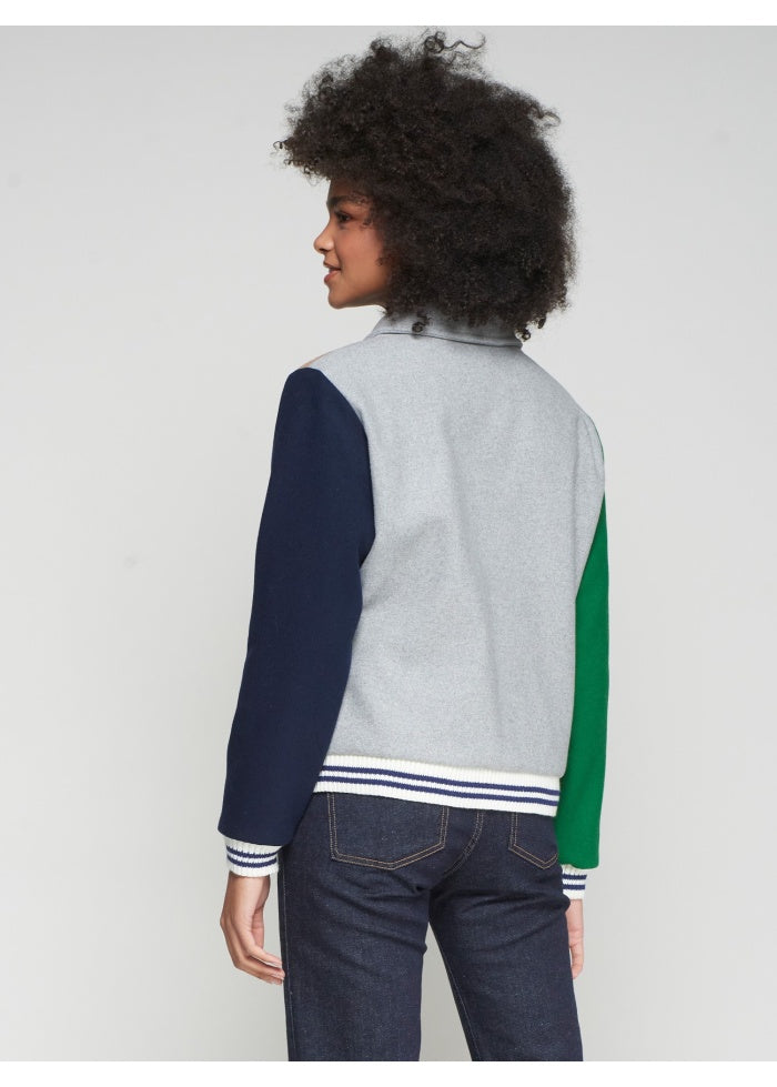 Bomber in Misto Lana multicolor