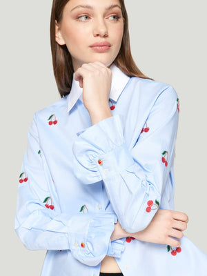 Camicia in Cotone con Ciliegie