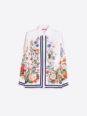 Camicia in Viscosa con Fiori