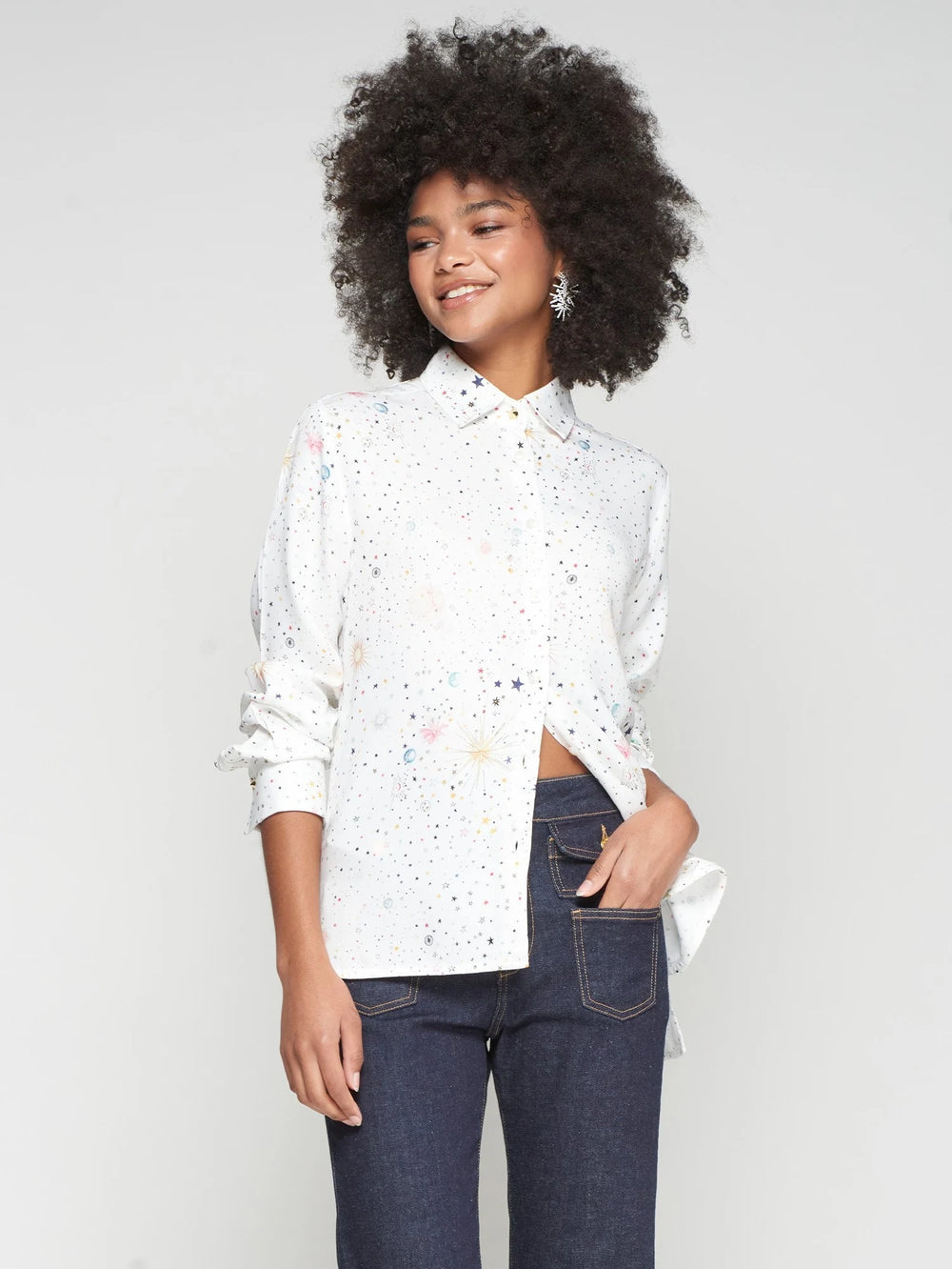 Camicia in Viscosa con Palazzo