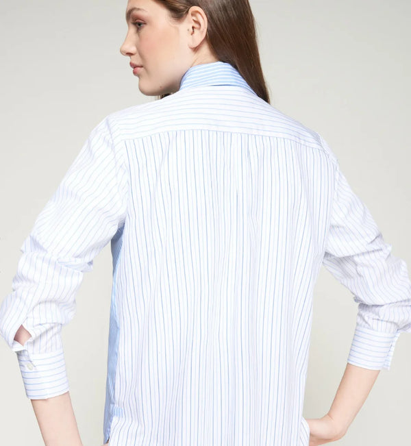 Camicia in Cotone a Righe con Cani