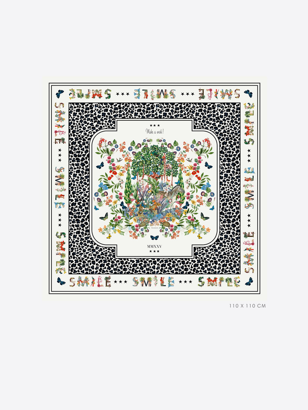 Foulard in Seta Flora e Fauna