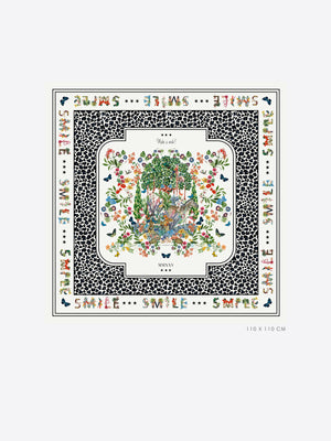 Foulard in Seta Flora e Fauna