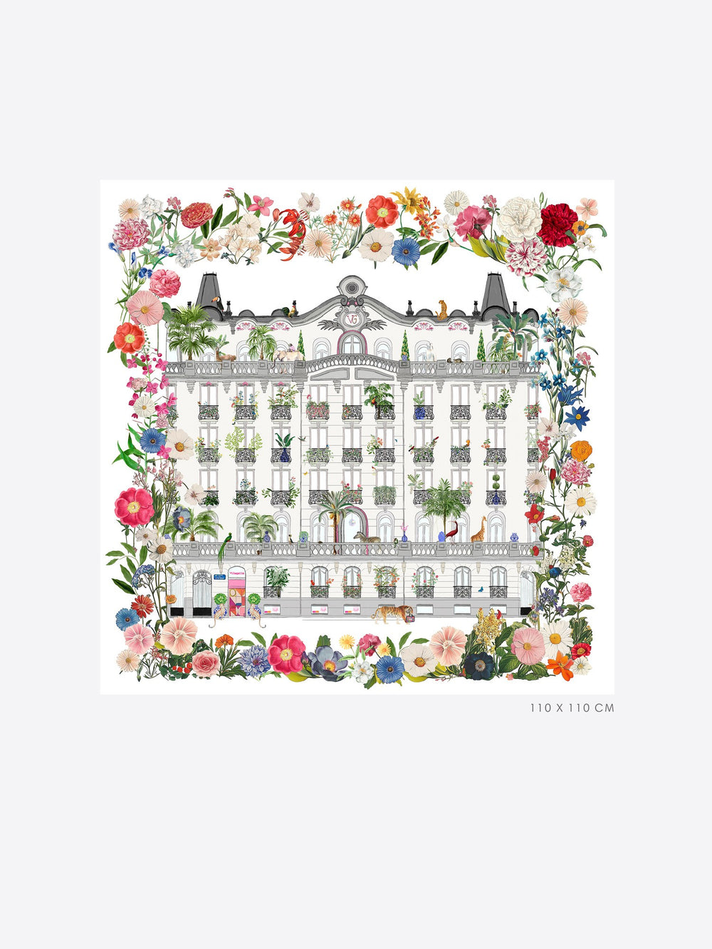 Foulard in Seta con Palazzo