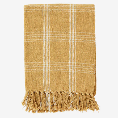 Coperta Plaid | Recycled cotton throw